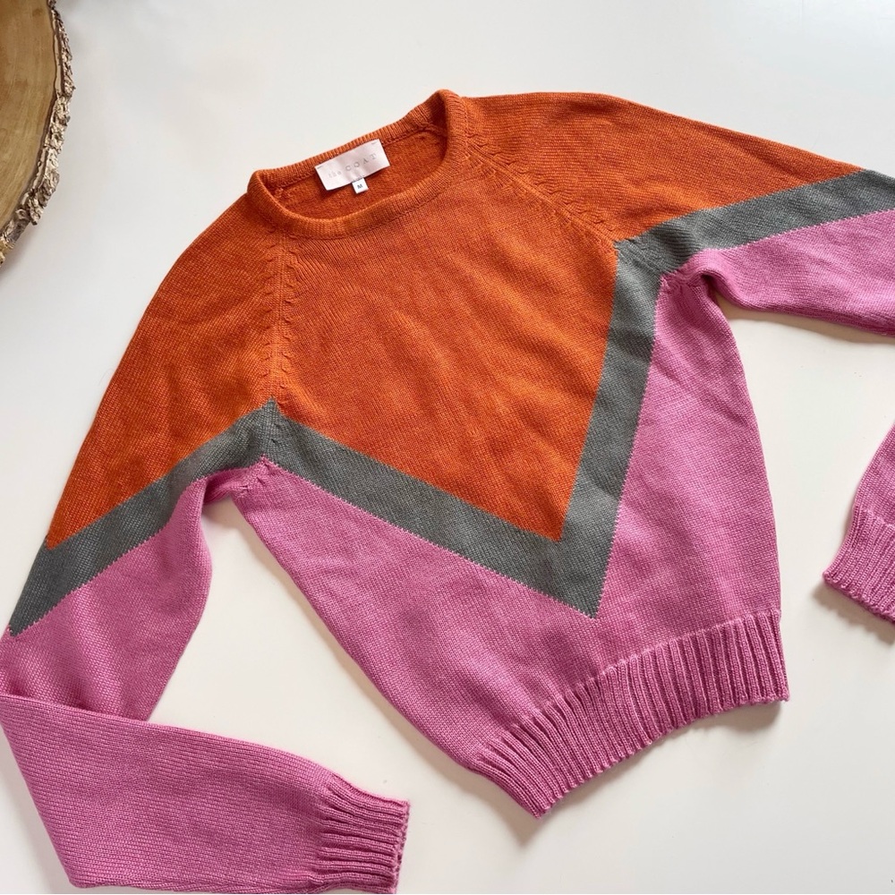 The Coat Chevron Sweater | Medium